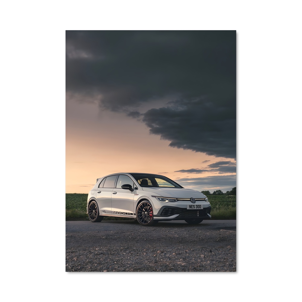 Poster Golf GTI: Route Gravel – affiche Volkswagen